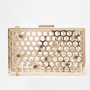 Box Clutch with Chain Strap